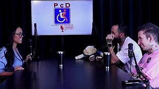 Bold Interview With Alice Vasconcelos In Sheer Red Lingerie During Porn Cast Brazil