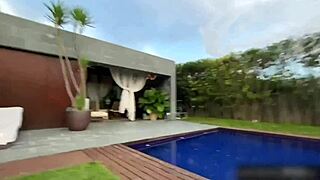 Hard anal sex by the pool. But passionate with mary rocks.