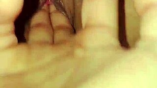 Real Couple Having Sex, Guy Licks Pussy and Tits Before Creampie