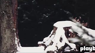 horny couple's sensual winter sex delight