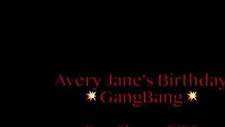 Behind the scenes, this ebony beauty warms up for her birthday gangbang with ass worship and double penetration.