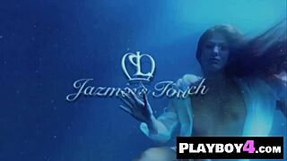 What makes this gorgeous brunette lesbian Jazmin moan during her sensual massage and passionate kissing session?