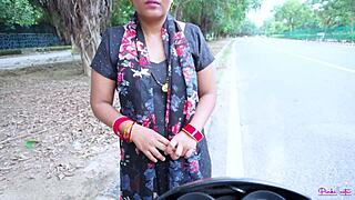 indian desi prostitute bhabhi negotiates a fuck deal on the road before getting pounded in doggystyle