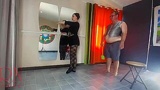 Spank Ballerina's Ass, Punish Bad Dancer, Regina Noir Teacher Scolds and Fucks Mouth and Pussy at Ballet Studio Part 2