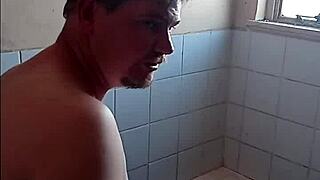 grandpa and daddy enjoy best blowjob in bathroom