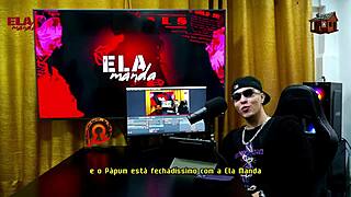 Gih spaniard puts redhead on all fours to show pink pussy on podcast