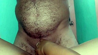 An amateur couple shares passionate home sex