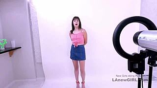 Cute Brunette Model Fucked During Modeling Audition