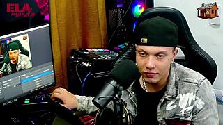 Gih spaniard puts redhead on all fours to show pink pussy on podcast