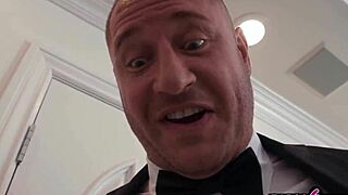 fresh bride enjoys gangbang at wedding party