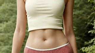 standing in my underwear on a bridge in the woods