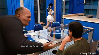 Anna Submissive Secretary Obeys Boss in Exciting Affection Sex Scene with Fat Man Cock