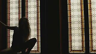 Petite Teen Sabina Rouge Strips and Poses Seductively