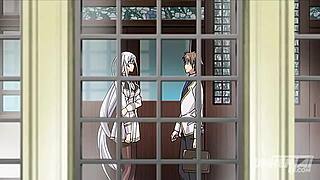 젊은 귀여운 헨타이 걸이 야외에서 무검열 애널 크림파이 당해