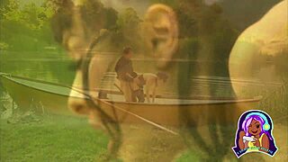 嘿，看Cytherea在狂野湖上皮划艇里猛骑鸡巴！