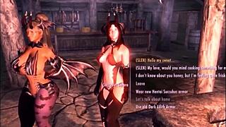 Еротске скриптуре сц 1 ве 2 Трисс и сукубус са комедијом старих играчака јавне сисае спољашња одећа поцепана мастурбација фантазија