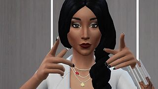 День любви - Элис Спенсер-Ким анальное веселье в Симс 4