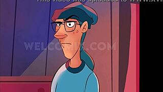 Эй, глянь на самые дикие сцены секса в непослушной домашней анимации 5 до 9!