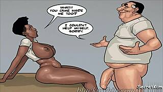 לסבית סובלת זיון קשה וכואב מזין מפלצתי במשרד