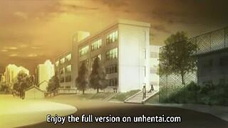 Эй, видел эту футанари студентку, которая жёстко трахает в колледже в хентай!