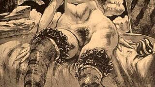 ヴィンテージエロイラストのレトロ漫画風魅力