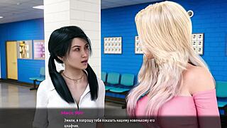 Komplettes Gameplay Milfs of Sunville Teil 1 mit großen Nippeln und Monster-Schwanz