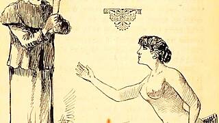 ヴィンテージエロドローイングが過去の生々しい官能スケッチを展示