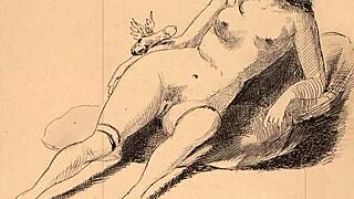 昔のビンテージエロ絵が語る蒸し暑い隠しストーリー