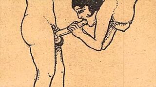 こんなヴィンテージのエロティックな絵のようなアルファベットコミックを見たことある？