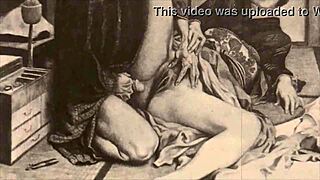 Moški, te vintage erotične risbe so divje, naravnost iz preteklosti!