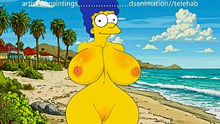 Yo Marge Simpsons, näytä nuo valtavat tissit seksikkäässä 3D hentai-asussa!