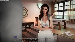 Vruća maćeha masira debelu guzu