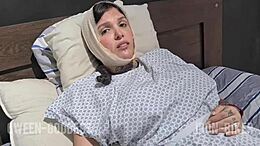 horny patient couldn’t hold back her urges. she begged for help to reach a wild orgasm.
