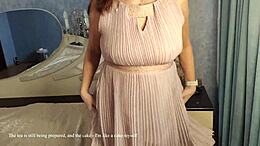 friends milf in stockings invites me over, bends for doggystyle then missionary pussy pounding
