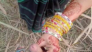 Wild Indian Desi Village Party with Outdoor Public Pissing Fun!