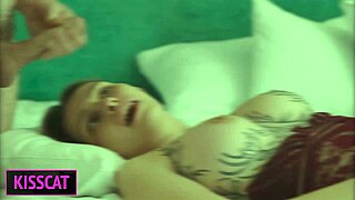 only one bed in hotel, so step mom rims step son for hot vacation sex. wanna join us in this shared bed for more?