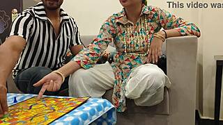 The game with Jija Sali turned into wild sex with Hindi audio!