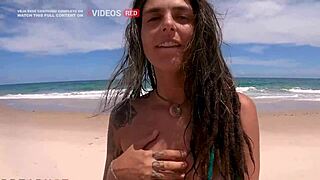 Sexo selvagem na praia de nudismo em Paraiba com Alemaohub