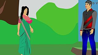 Osamelá žena v domácnosti túži po parnej karikatúrnej akcii