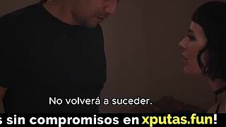 Morenita apasionada en medias anhela follar intenso. Sub español añade picante extra.