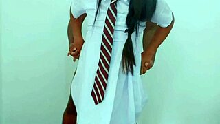 अभी-अभी स्कूल के बाद अपने हॉट पार्टनर के साथ वाइल्ड क्विकी किया