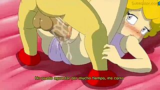 Peach and daisy with spanish subtitles.