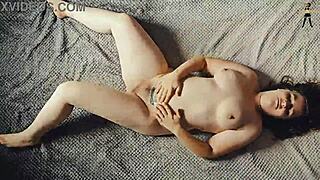 I stretch and pose sexily