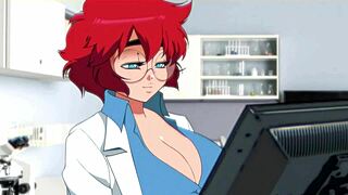 3D cartoon parody of a hospital exam with redheads