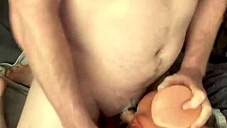 Muscular stud's hardcore toy play and intense cumshots