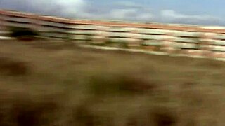 Skinny amateur gets rough outdoor fucking and moaning