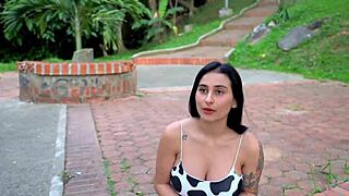 Latina with big boobs gets convinced to make porn videos