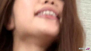 Japanese model achieves intense orgasm during rough sex