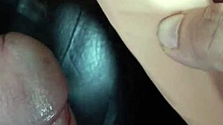 A amateur model with pierced nipples using a 10 inch toy on her pussy