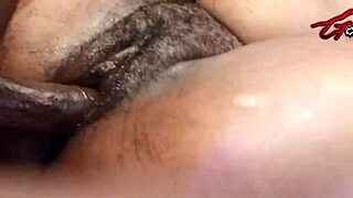 African girl moans with big black cock in tight pussy